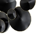 thumbnail image 4 of DecMode Black Metal Plate Wall Decor with Uneven Edges, 4 of 7
