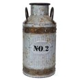 thumbnail image 1 of Galvanized Metal Rustic Milk Can, Medium, 1 of 3