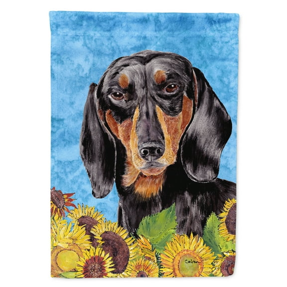 Carolines Treasures SC9065-FLAG-PARENT Dachshund Flag  multicolor