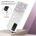 thumbnail image 3 of for Samsung Galaxy A03s Phone Case Clear Glitter Sparkle Pink Samsung Galaxy A03s Case Silicone Transparent Shockproof Soft Cover Thin (Clear), 3 of 14