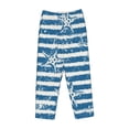 thumbnail image 4 of Daiia Ocean on Striped Women's Sleep Pant with Pockets and Drawstring,Pajama Pants-Small, 4 of 9