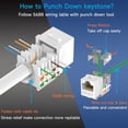 thumbnail image 4 of Keystone Jack Cat 6 Slim Lysymix, paquete de 25 unidades, color verde, 90 grados, 4 of 6