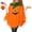 Orange-adult, variant on Women's Halloween Costume Cloak Set - Gothic Spider Web Lace Poncho with Eye Mask OR Cute Pumpkin Cape with Tote Bag, Adult Cosplay Dress-Up Accessories