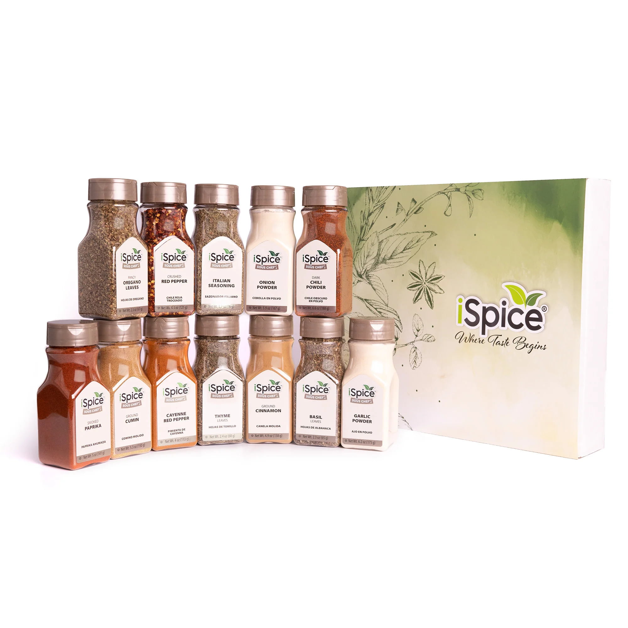 iSpice Starter Spice Set- Herb Spices and Seasonings Sets, Spices Set For  Gifts Home Basic Seasonings for Cooking(Total Kitchen- 48 pack) 2