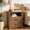 Walnut, variant on Leovanni Rustic 2-Drawer Nightstand Set of 2 with Open Shelf Storage, Wood-Grain Engineered Wood Bedside Tables for Bedroom, Black