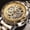 Gold, variant on Mechanical Watches Mens Transparent Skeleton Hand Wind Up Watch Classical Sports Watch Silver Stainless Steel Wristwatch
