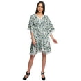 thumbnail image 3 of Moomaya Printed Beach Coverup Kimono Caftan Kaftan Swimsuit Cover Ups For Women, 3 of 5