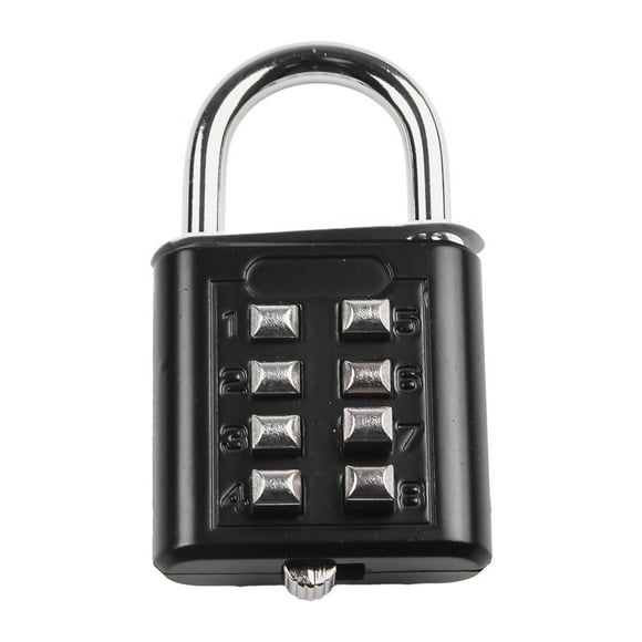 8-Digit Password Combination Padlock Zinc Alloy Suitcase Smart Password Lock