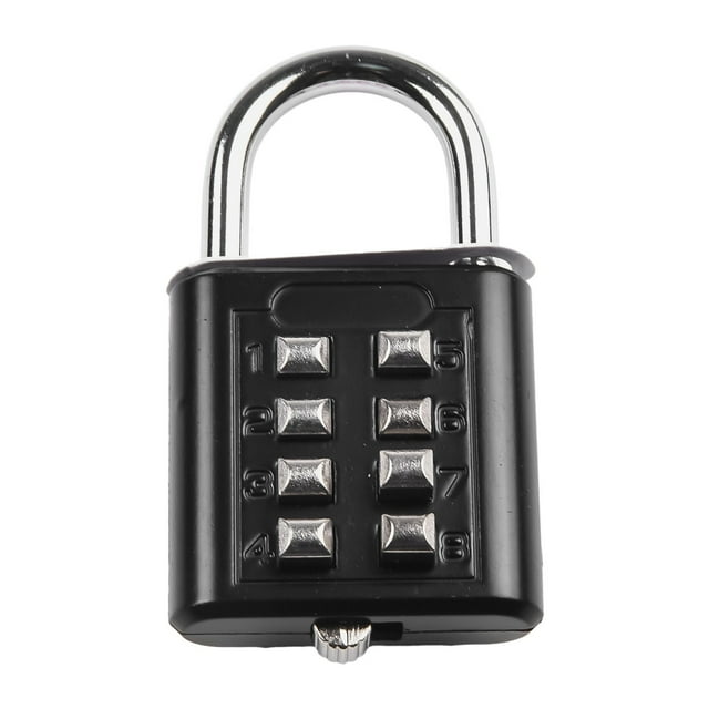 8-Digit Password Combination Padlock Zinc Alloy Suitcase Smart Password Lock
