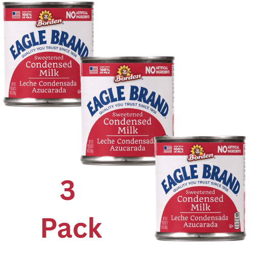 Eagle Brand Best Sweetened Condensed Milk, 100% US Milk, Gluten Free, 14 fl oz Can (3 Pack)