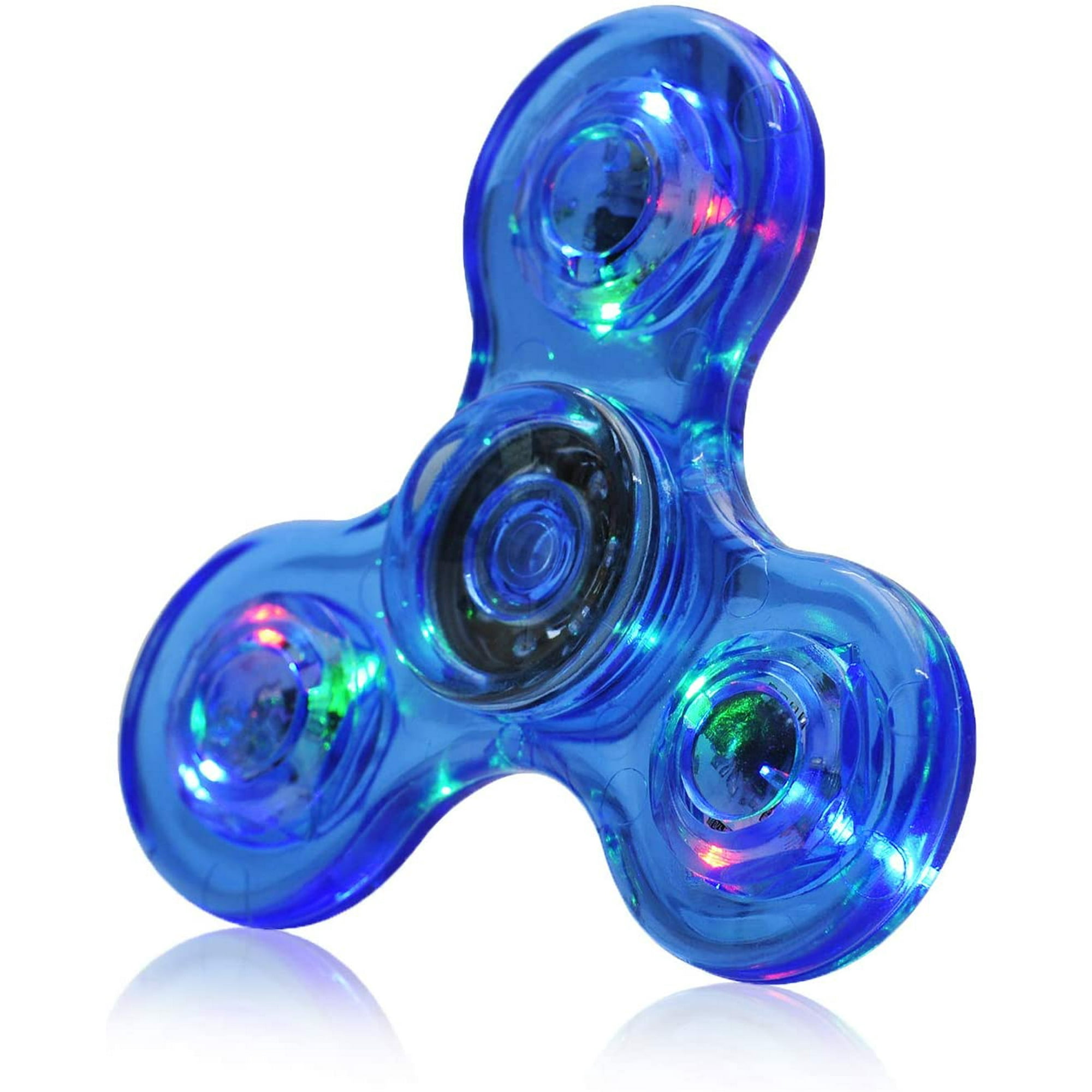 Spinner, Crystal Fidget Led Light Rainbow Finger Toy Hand Fidget for ADHD Anxiety Reducer(Dark Blue) | Walmart Canada