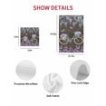 thumbnail image 7 of Purple Flowers Kitchen Dish Towels for Drying Dishes Set of 2, Weeping Spring Floral Bicycle Wooden Farmhouse Waffle Weave Microfiber Hand Tea Bathroom Towels Quick Dry & Absorbent Towel 12x12, 7 of 7
