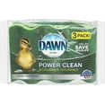 thumbnail image 1 of "Esponja Dawn Power Clean Cuña (3 Piezas) – Elimina Grasa, Sin Rayones, Limpieza Profunda – Verde", 1 of 6