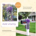 thumbnail image 2 of Plantas colgantes artificiales Der Rose Purple resistentes a los rayos UV x2, 2 of 6
