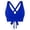 A-Blue76, variant on Women's Bikini Top Knot Front Underwire Push Up Tie Crisscross Back Swim Crop Top Stylish Beachwear Swimwear
