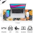 thumbnail image 5 of Long Mouse Pads for Desk,Pioneer Flower Floral Print Pattern Desk Mats on Top Of Desks, Desk Mouse Pad Extra Large with 3mm Non-Slip Base and Stitched Edge for Gaming,Office,Work,Home 31.5"x11.8", 5 of 6