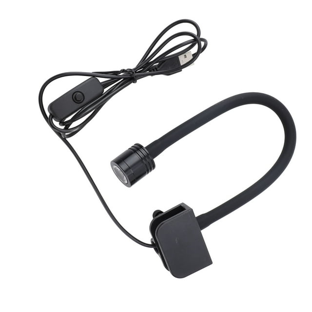 Pescado De Peces En La Luz, Enchufe USB 5V 360 Grados Celsius Uesta LED Aquarium Aquarium Lámpara De Acuario De aleación De Aluminio Para Acuarios De Agua Salada De 3-6 Galones