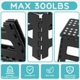 thumbnail image 3 of 13 Inch Folding Step Stool for Adults Holds Up to 300 lbs, Durable Heavy Duty Step Stools for Adults, Compact Light-Weight Step Stool for Home, Outdoor, Indoor, Black, 3 of 7