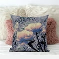 thumbnail image 2 of Three Roses with Butterfly Throw Pillow with Removable Cover in Muted Yellow Black Gray 18x18, 2 of 6