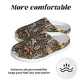 thumbnail image 6 of Easygdp Moose fox bear leaf tree Slippers for Women Mens Winter Warm Home Slippers Plush Slip on House Slippers for Indoor Outdoor Shoes-8, 6 of 7