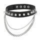 thumbnail image 1 of Moda mujer hombre Cool Punk Goth Metal Spike tachonado enlace Collar de cuero gargantilla Collar para tus amigos y familiares, 1 of 5