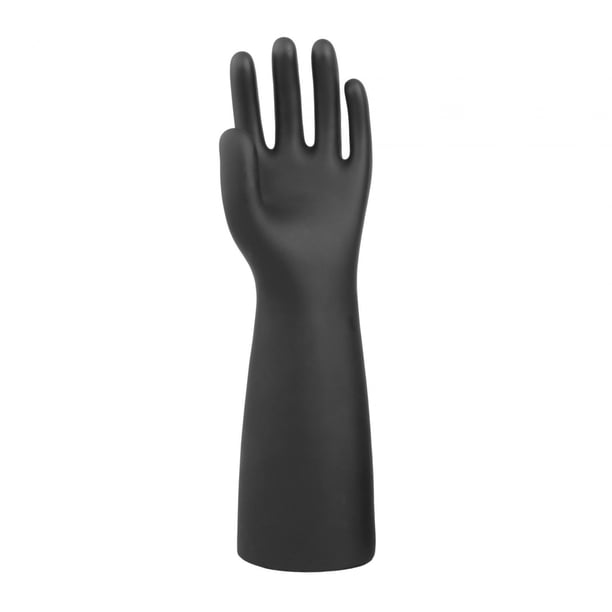 Expositor de joyas de mano, maniquí femenino, anillo decorativo multifuncional. Negro Izquierda