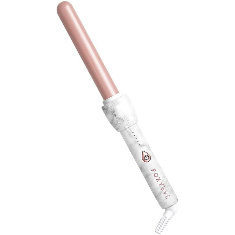 Foxybae rose gold top marble 32mm curling wand