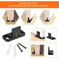 thumbnail image 3 of Jinsinto 4 Pcs Sliding Door Floor Guide, Multifunctional Adjustable Barn Door Bottom Floor Guide, Plastic Sliding Barn Door with Screws and Expansion Tube Guide, 3 of 5