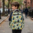 thumbnail image 6 of FUIALDOLG Cats Flowers Multi-pocket Bookbag with Lightweight Side Pockets Casual Daypack, Adjustable Padded Straps 17 Inch School Bag for Travel Middle School Elementary School, 6 of 8