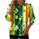 thumbnail image 3 of TaTaai Ladies St. Patrick's Day Print Fashion Loose Round Neck Sweatshirt Long Sleeve Casual Pullover Top Soft for Daily Home Office Streetwear Gift, 3 of 5