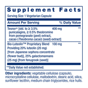 Life Extension Testosterone Elite, testosterone supplement, male health support supplement, pomegranate, cacao, luteolin, non-GMO, gluten-free, vegetarian, 30 capsules