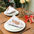 thumbnail image 3 of 1 Pack 20'' x20" Satin Table Napkins Dinner Napkins for wedding Party Decoration events Cute Capybara Pattern, 3 of 6