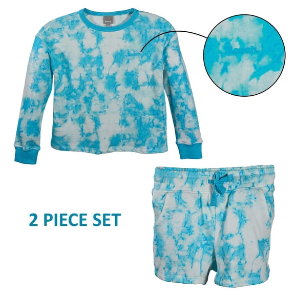 Bench Girl's Blue Top & Short Tie-Dye 2 Piece Set