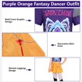 thumbnail image 5 of Guvpev G'irls Popular Singer Halloween Cosplay Costume - Pop Idol Group Fantasy Stage Cosplay Outfits with Graphic T-Shirt, Skirt & Leggings for Halloween Cosplay Dress Up & Birthday Party, 5 of 13