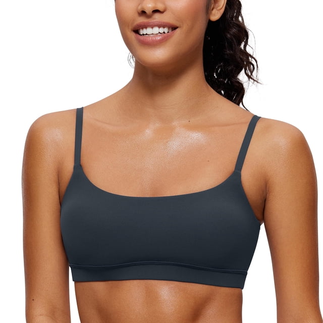 Top deportivo CRZ YOGA Butterluxe sin aros con relleno azul marino XS