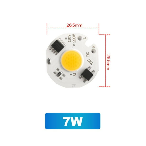 Chip LED sin necesidad de controlador COB AC 220V 3W 5W 7W 10W 20W 30W 50W alto brillo ahorro de energía Diy foco de luz de inundación Chip Tan Jianjun unisex