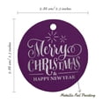 thumbnail image 6 of Inkdotpot Silver Foil Paper Hang Tags Merry Christmas & Happy New Year Text Favor Tags 50 Pieces, 6 of 7