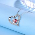 thumbnail image 5 of Collar infinito de corazón rojo para mujer, joyería colgante de plata 925 con cristales, regalo para mamá, hija, amiga, 5 of 5