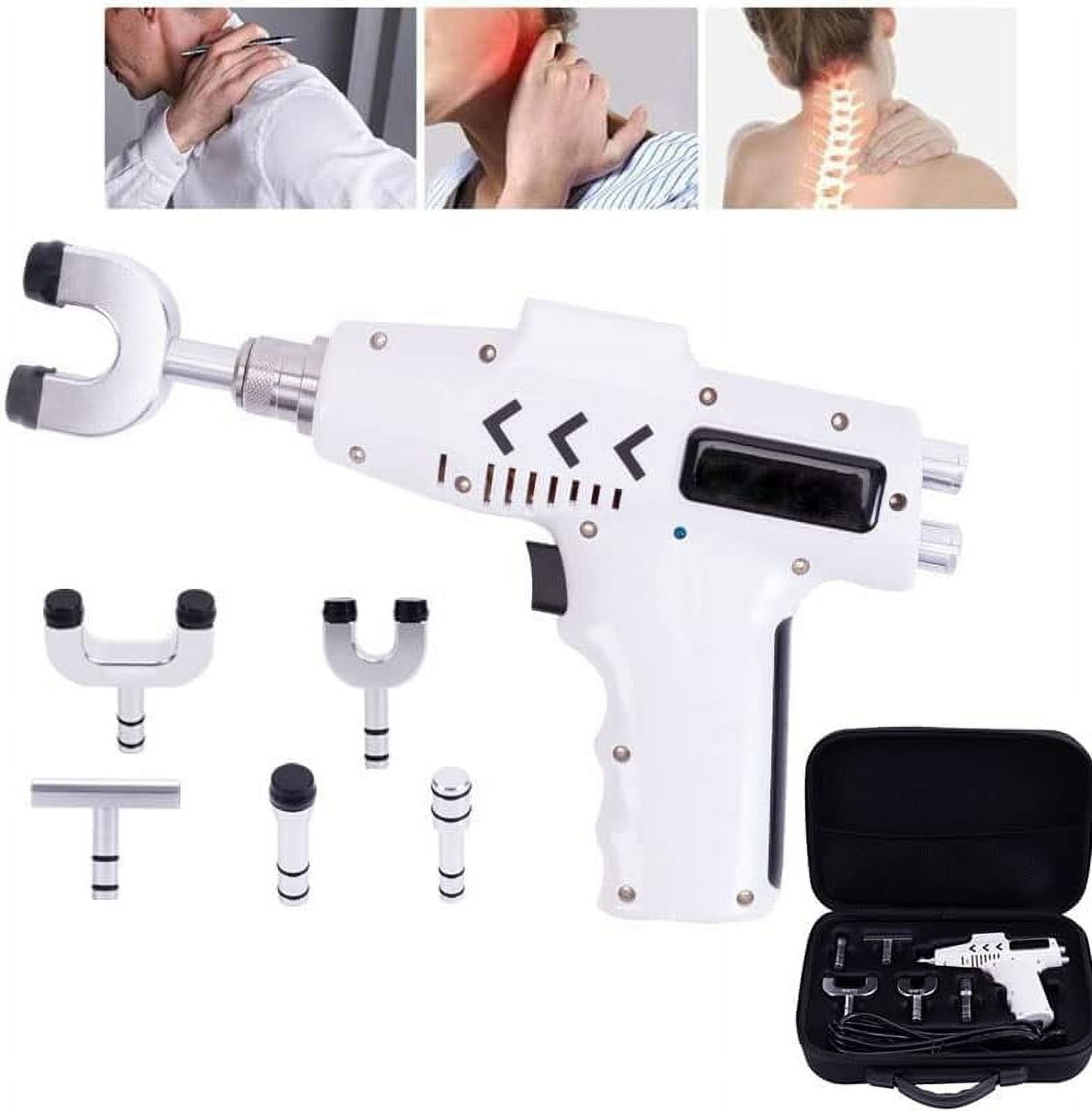 750N Electric Spine Chiropractor Electric Impulse Gun Actuator Massager Chiropractic Adjusting Tool Instrument Professional Massage Equipment for Men Women Adjust Vertebration and Thoracic Scoliosis