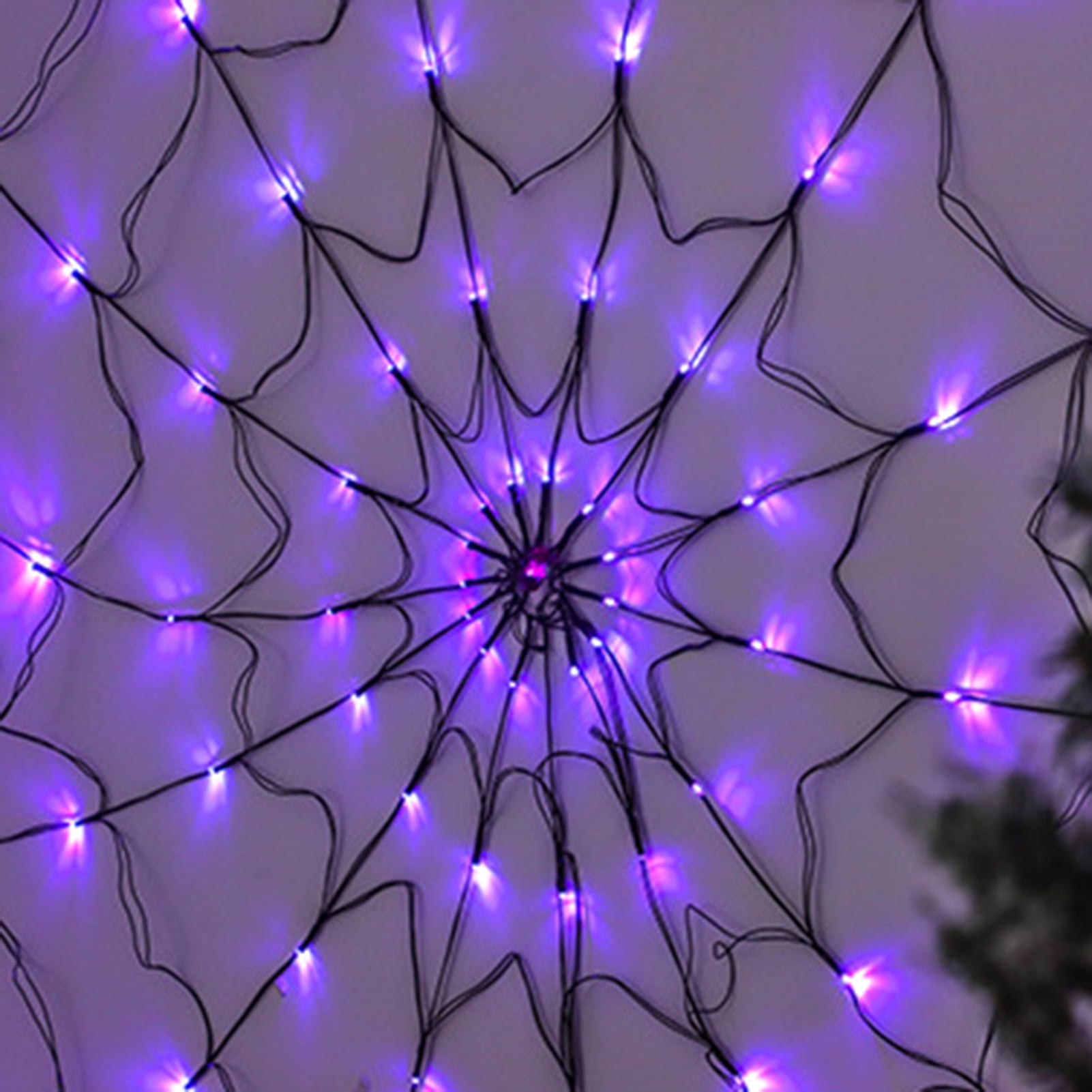 Spider Web Lights
Travelwant Halloween LED Purple Spider Web Lights with Spider Light up