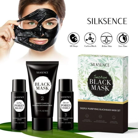 Silksence Blackhead Remover Mask, Peel Off Blackhead Mask, Black Mask - Deep Cleaning Facial Mask for Face