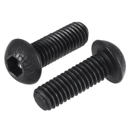 

M6x18mm Hex Socket Button Head Bolts Alloy Steel Blackening 50 Pack