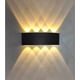 thumbnail image 1 of Aplique de pared LED moderno de 8 W, aplique de pared de aluminio negro, aplique de pared exterior impermeable IP65, adecuado para decoración de iluminación en pasillos, escaleras, salas de estar, bla, 1 of 5
