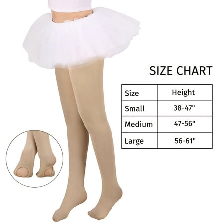HDE Girl's Ultra Soft Pro Dance Tights Ballet Transition Tight ...