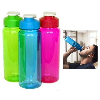 1pc 2L PC Water Bottle, Minimalist Clear Sport Water Bottle With Straw Lid  For Outdoor