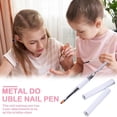 thumbnail image 1 of Bolígrafo de uñas de doble punta Poly Nail Gel Flower Brush Picker Herramientas de manicura 2 en 1, 1 of 8