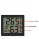 thumbnail image 4 of Termómetro digital de interior para el hogar, sensor de temperatura y humedad, higrómetro para interiores, higrómetro para habitación de bebé, higrómetro para invernadero, 4 of 7