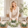 thumbnail image 6 of Candle Rings Set of 2, Mini Wreaths for Pillar Candles, Modern Table Centerpiece for Wedding, Rustic All- Home & Wall Decor, 1Pack A, 6 of 6