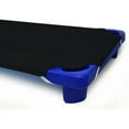thumbnail image 2 of Daycare/Pre-School Toddler Cot Sheet - 400 Thread Count - 100% Egyptian Cotton - Corner Elastic Loops Cot Fitted Sheet Black Solid- 23" W X 52" L - Pack of 8, 2 of 6