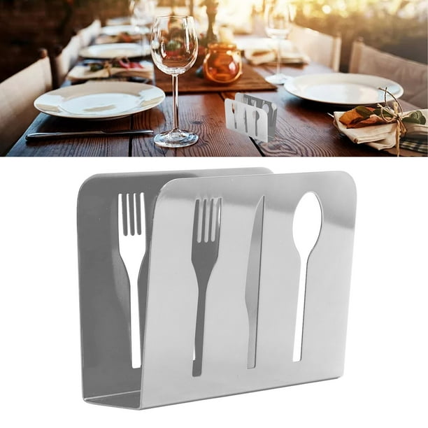 Upright Napkin Holders Knife Fork Cutout Pattern Napkin Holder